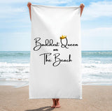 FIS BADDEST QUEEN ON THE BEACH | MICROFIBER BEACH TOWEL | Best Pool Towels