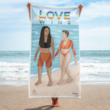 FIS MICROFIBER LOVE WINS BEACH TOWEL