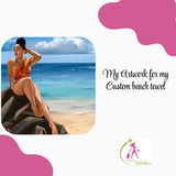 Custom FlightsInStilettos Microfiber Beach Towel