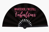 FIS Large Folding Bamboo Fashionista Hand Fans