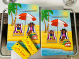 FIS Karter & Kinidi's Day at the Beach Coloring Book ( 3 for $1) - FLIGHTS IN STILETTOS